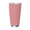thumbnail image 1 of Daiia Snowflakes Printed 20oz Insulated Coffee Cup with Straw Topper, Fully Spill Proof Travel Coffee Mug, Stainless Steel Tumbler for Work Home Outdoor Car-Without Straw, 1 of 8