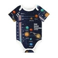 thumbnail image 1 of Daiia Solar System Printed Unisex-Baby Short Sleeve Onesies Bodysuits Baby Climbing Clothes Soft and Comfortable Romper with Expandable Shoulder Design-2 Years, 1 of 8