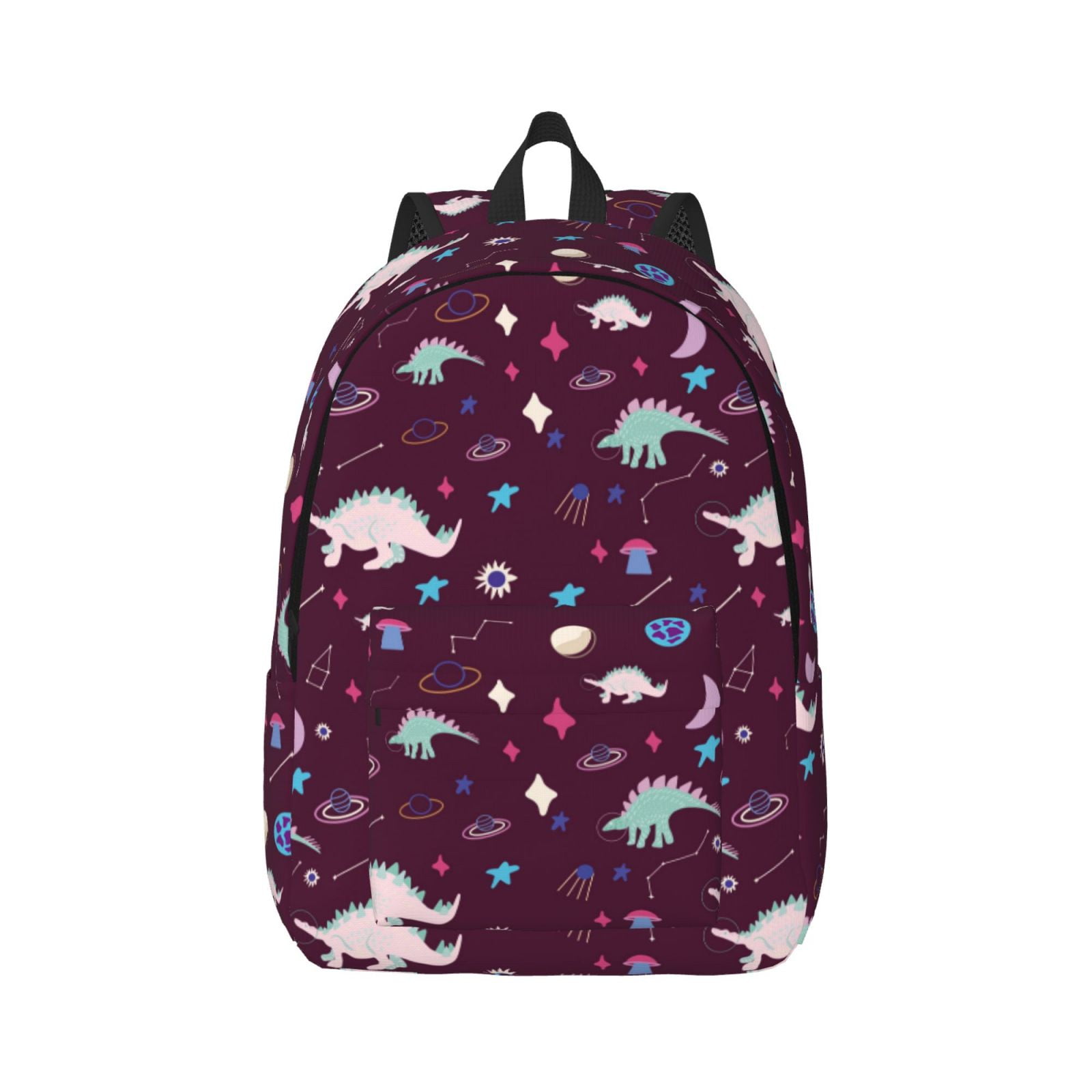 Daiia Space Dinosaur Vintage Canvas Backpack for Men and Women ,Hiking ...