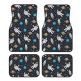 thumbnail image 1 of Daiia Space Printed Car Floor Mats Set of 4, Durable Non Slip Auto Floor Carpet, Car Interior Carpets Proof Foot Pads Anti-Slip Cushion Automoetive Accessories, 1 of 6