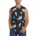 thumbnail image 1 of Daiia Space Printed Men's Tank Tops,Casual Soft Sleeveless Gym Muscle Shirts Bodybuilding Tee-Medium, 1 of 8