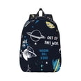 thumbnail image 1 of Daiia Space Vintage Canvas Backpack for Men and Women ,Hiking Backpack,Travel Laptop Bag for School,Large Capacity Backpack, 1 of 8