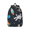 thumbnail image 1 of Daiia Space Vintage Canvas Backpack for Men and Women ,Hiking Backpack,Travel Laptop Bag for School,Large Capacity Backpack, 1 of 8