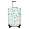 thumbnail image 1 of Daiia Space With Dino Astronauts Luggage Cover, Thickened Washable Travel Luggage Covers, Elastic Unique Baggage Covers for 18-20 inch Luggage-Large, 1 of 9