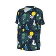 thumbnail image 1 of Daiia Space and Animals Mens Baseball Jersey Button Down Shirts Short Sleeve Sports Uniforms-Medium, 1 of 9