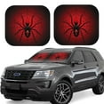 thumbnail image 1 of Daiia Spider on the Web 2PCS Car Windshield Sun Shade, Foldable Sun Shield for Car Front Window, Auto Sun Blocker Visor Protector Universal for Truck SUV Pickup-Medium, 1 of 7
