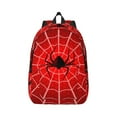 thumbnail image 1 of Daiia Spider Web1 Vintage Canvas Backpack for Men and Women ,Hiking Backpack,Travel Laptop Bag for School,Large Capacity Backpack-Small, 1 of 8