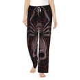 thumbnail image 1 of Daiia Spider with Skull Women's Sleep Pant with Pockets and Drawstring,Pajama Pants-XX-Large, 1 of 9