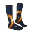 thumbnail image 1 of Daiia Sports Socks 2025 Happy New Year 6 Printed Novelty Crew Socks for Men Women Knee High Socks Cotton Socks Soft & Breathable Support Unisex Socks, 1 of 9
