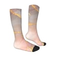thumbnail image 1 of Daiia Sports Socks Abstract Marble Texture Printed Novelty Crew Socks for Men Women Knee High Socks Cotton Socks Soft & Breathable Support Unisex Socks, 1 of 9