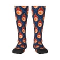 thumbnail image 1 of Daiia Sports Socks American Football and Fire Flames Printed Novelty Crew Socks for Men Women Knee High Socks Cotton Socks Soft & Breathable Support Unisex Socks, 1 of 9