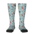thumbnail image 1 of Daiia Sports Socks Animal Dog Printed Novelty Crew Socks for Men Women Knee High Socks Cotton Socks Soft & Breathable Support Unisex Socks, 1 of 9