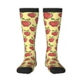 thumbnail image 1 of Daiia Sports Socks Apple Printed Novelty Crew Socks for Men Women Knee High Socks Cotton Socks Soft & Breathable Support Unisex Socks, 1 of 9