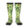 thumbnail image 1 of Daiia Sports Socks Avocado With Seeds Printed Novelty Crew Socks for Men Women Knee High Socks Cotton Socks Soft & Breathable Support Unisex Socks, 1 of 9