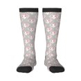 thumbnail image 1 of Daiia Sports Socks Beautiful Rabbit1 Printed Novelty Crew Socks for Men Women Knee High Socks Cotton Socks Soft & Breathable Support Unisex Socks, 1 of 9