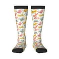 thumbnail image 1 of Daiia Sports Socks Boho Bunny Printed Novelty Crew Socks for Men Women Knee High Socks Cotton Socks Soft & Breathable Support Unisex Socks, 1 of 9