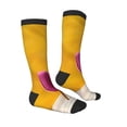 thumbnail image 1 of Daiia Sports Socks Bright Pink Chair Printed Novelty Crew Socks for Men Women Knee High Socks Cotton Socks Soft & Breathable Support Unisex Socks, 1 of 9