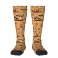 thumbnail image 1 of Daiia Sports Socks Brown Mushrooms Printed Novelty Crew Socks for Men Women Knee High Socks Cotton Socks Soft & Breathable Support Unisex Socks, 1 of 9