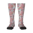 thumbnail image 1 of Daiia Sports Socks Cartoon Hearts Printed Novelty Crew Socks for Men Women Knee High Socks Cotton Socks Soft & Breathable Support Unisex Socks, 1 of 9