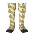 thumbnail image 1 of Daiia Sports Socks Cartoon Honey Pot Bee Sunflower Printed Novelty Crew Socks for Men Women Knee High Socks Cotton Socks Soft & Breathable Support Unisex Socks, 1 of 9