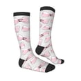 thumbnail image 1 of Daiia Sports Socks Cute Bow Tie Printed Novelty Crew Socks for Men Women Knee High Socks Cotton Socks Soft & Breathable Support Unisex Socks, 1 of 9