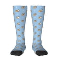 thumbnail image 1 of Daiia Sports Socks Cute Cartoon Corgi Printed Novelty Crew Socks for Men Women Knee High Socks Cotton Socks Soft & Breathable Support Unisex Socks, 1 of 9