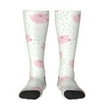 thumbnail image 1 of Daiia Sports Socks Cute Pigs Printed Novelty Crew Socks for Men Women Knee High Socks Cotton Socks Soft & Breathable Support Unisex Socks, 1 of 9