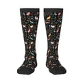 thumbnail image 1 of Daiia Sports Socks Cute Rabbit And Flower Printed Novelty Crew Socks for Men Women Knee High Socks Cotton Socks Soft & Breathable Support Unisex Socks, 1 of 9