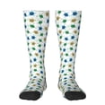 thumbnail image 1 of Daiia Sports Socks Cute Turtle Printed Novelty Crew Socks for Men Women Knee High Socks Cotton Socks Soft & Breathable Support Unisex Socks, 1 of 9