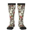 thumbnail image 1 of Daiia Sports Socks Dark Enchanted Flowers And Birds Printed Novelty Crew Socks for Men Women Knee High Socks Cotton Socks Soft & Breathable Support Unisex Socks, 1 of 9