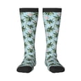 thumbnail image 1 of Daiia Sports Socks Flamingos And Palms Printed Novelty Crew Socks for Men Women Knee High Socks Cotton Socks Soft & Breathable Support Unisex Socks, 1 of 9