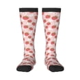 thumbnail image 1 of Daiia Sports Socks Floral Strawberr Printed Novelty Crew Socks for Men Women Knee High Socks Cotton Socks Soft & Breathable Support Unisex Socks, 1 of 9