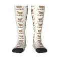 thumbnail image 1 of Daiia Sports Socks Flower Chicken Printed Novelty Crew Socks for Men Women Knee High Socks Cotton Socks Soft & Breathable Support Unisex Socks, 1 of 9