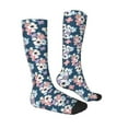 thumbnail image 1 of Daiia Sports Socks Flowers Printed Novelty Crew Socks for Men Women Knee High Socks Cotton Socks Soft & Breathable Support Unisex Socks, 1 of 9
