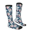 thumbnail image 1 of Daiia Sports Socks Flowers Printed Novelty Crew Socks for Men Women Knee High Socks Cotton Socks Soft & Breathable Support Unisex Socks, 1 of 9