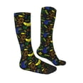 thumbnail image 1 of Daiia Sports Socks Game Play Printed Novelty Crew Socks for Men Women Knee High Socks Cotton Socks Soft & Breathable Support Unisex Socks, 1 of 9