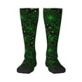 thumbnail image 1 of Daiia Sports Socks Green Bright Web with Spiders Printed Novelty Crew Socks for Men Women Knee High Socks Cotton Socks Soft & Breathable Support Unisex Socks, 1 of 9