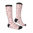 thumbnail image 1 of Daiia Sports Socks Hand Drawn Hearts Printed Novelty Crew Socks for Men Women Knee High Socks Cotton Socks Soft & Breathable Support Unisex Socks, 1 of 9