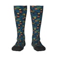 thumbnail image 1 of Daiia Sports Socks Hawaiian Style Printed Novelty Crew Socks for Men Women Knee High Socks Cotton Socks Soft & Breathable Support Unisex Socks, 1 of 9