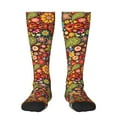 thumbnail image 1 of Daiia Sports Socks Hippie Peace Love Printed Novelty Crew Socks for Men Women Knee High Socks Cotton Socks Soft & Breathable Support Unisex Socks, 1 of 9