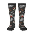 thumbnail image 1 of Daiia Sports Socks Japanese Sushi Hashi Printed Novelty Crew Socks for Men Women Knee High Socks Cotton Socks Soft & Breathable Support Unisex Socks, 1 of 9