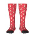thumbnail image 1 of Daiia Sports Socks Labrador Retriever Dog Printed Novelty Crew Socks for Men Women Knee High Socks Cotton Socks Soft & Breathable Support Unisex Socks, 1 of 9