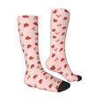 thumbnail image 1 of Daiia Sports Socks Ladybug With Flower Printed Novelty Crew Socks for Men Women Knee High Socks Cotton Socks Soft & Breathable Support Unisex Socks, 1 of 9