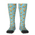 thumbnail image 1 of Daiia Sports Socks Lemon Ice Cream Printed Novelty Crew Socks for Men Women Knee High Socks Cotton Socks Soft & Breathable Support Unisex Socks, 1 of 9