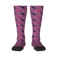 thumbnail image 1 of Daiia Sports Socks Leopard Print Printed Novelty Crew Socks for Men Women Knee High Socks Cotton Socks Soft & Breathable Support Unisex Socks, 1 of 9