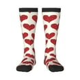 thumbnail image 1 of Daiia Sports Socks Love Printed Novelty Crew Socks for Men Women Knee High Socks Cotton Socks Soft & Breathable Support Unisex Socks, 1 of 9