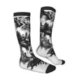 thumbnail image 1 of Daiia Sports Socks Majestic Wolf Landscape Printed Novelty Crew Socks for Men Women Knee High Socks Cotton Socks Soft & Breathable Support Unisex Socks, 1 of 9