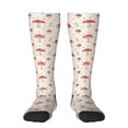 thumbnail image 1 of Daiia Sports Socks Mushroom Printed Novelty Crew Socks for Men Women Knee High Socks Cotton Socks Soft & Breathable Support Unisex Socks, 1 of 9