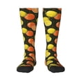 thumbnail image 1 of Daiia Sports Socks Orange Lemon Printed Novelty Crew Socks for Men Women Knee High Socks Cotton Socks Soft & Breathable Support Unisex Socks, 1 of 9