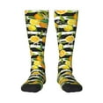 thumbnail image 1 of Daiia Sports Socks Orange and Lemon Printed Novelty Crew Socks for Men Women Knee High Socks Cotton Socks Soft & Breathable Support Unisex Socks, 1 of 9